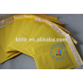 Yellow white custom printed self sealed cushion air kraft bubble envelope